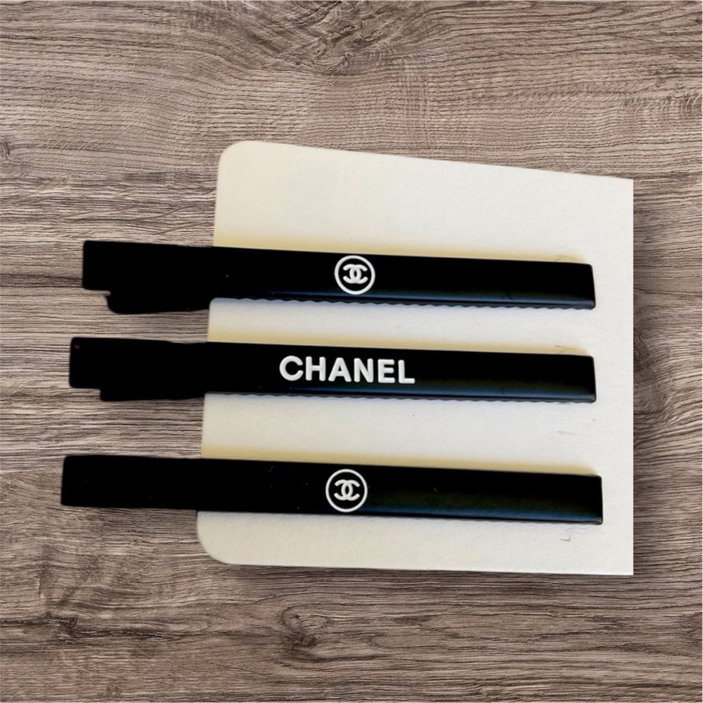 CHANEL Black Hair Clips